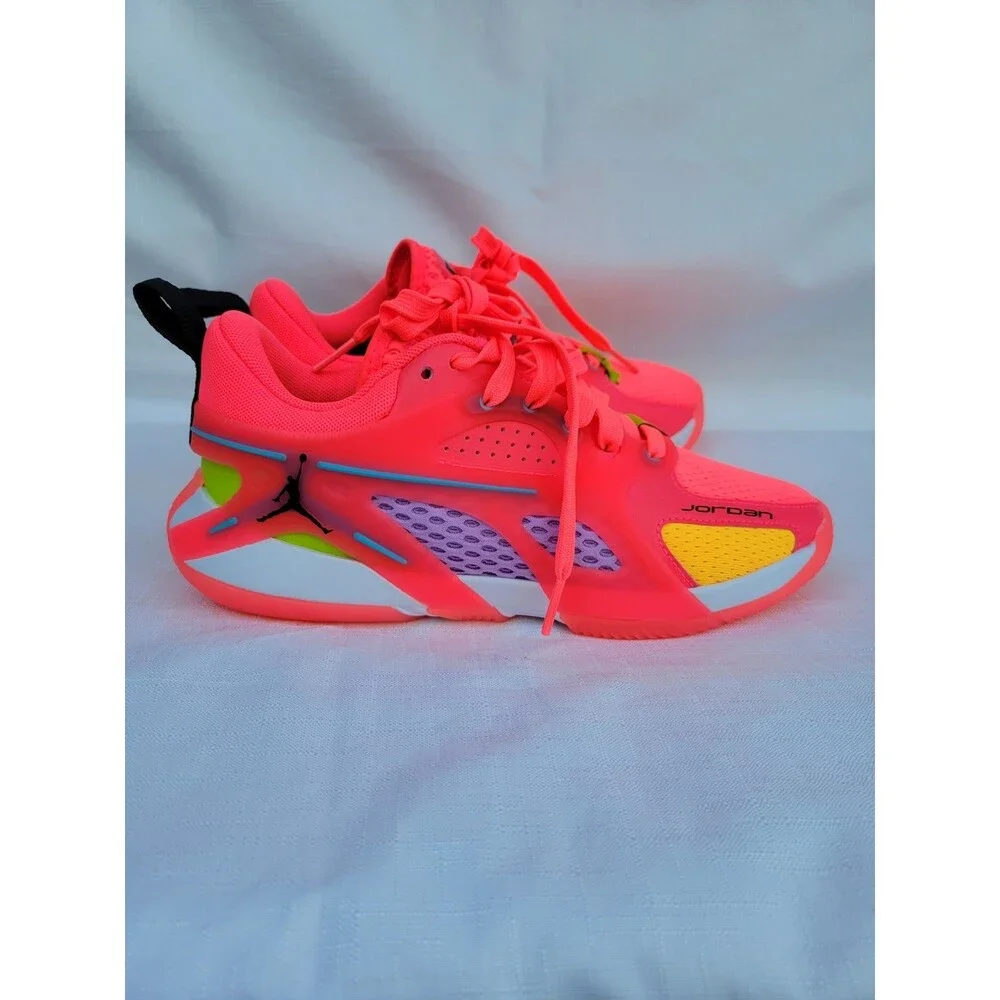 Nike Jordan Heir Series Size 5.5 Neon Pink Orange Shoes FZ2471-601 Brand New
